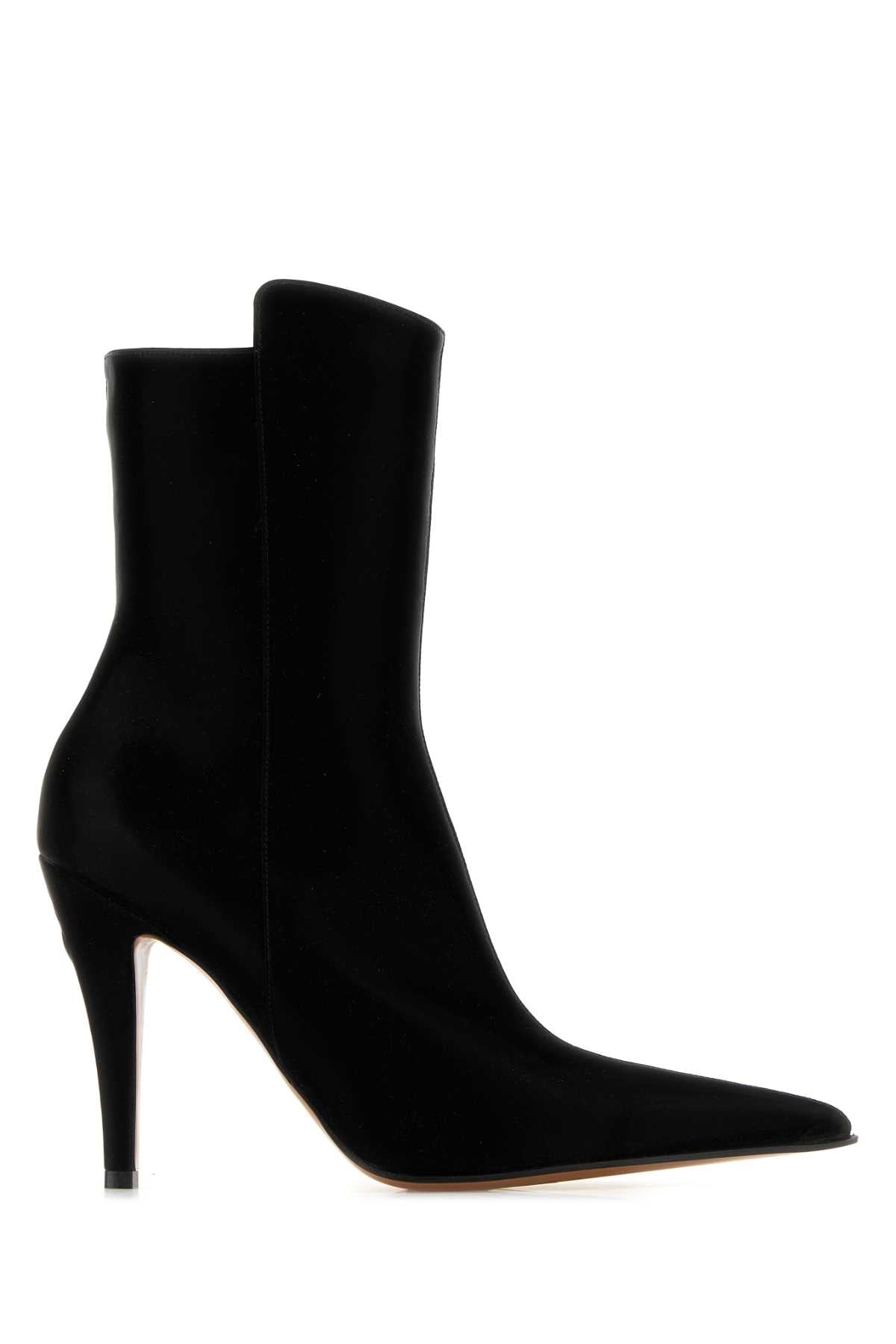 Alexander Mcqueen ladies Black Fabric Birdee Ankle Boots heels stiletto