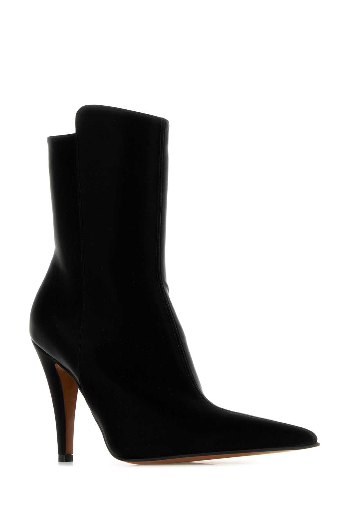 Alexander Mcqueen ladies Black Fabric Birdee Ankle Boots heels stiletto