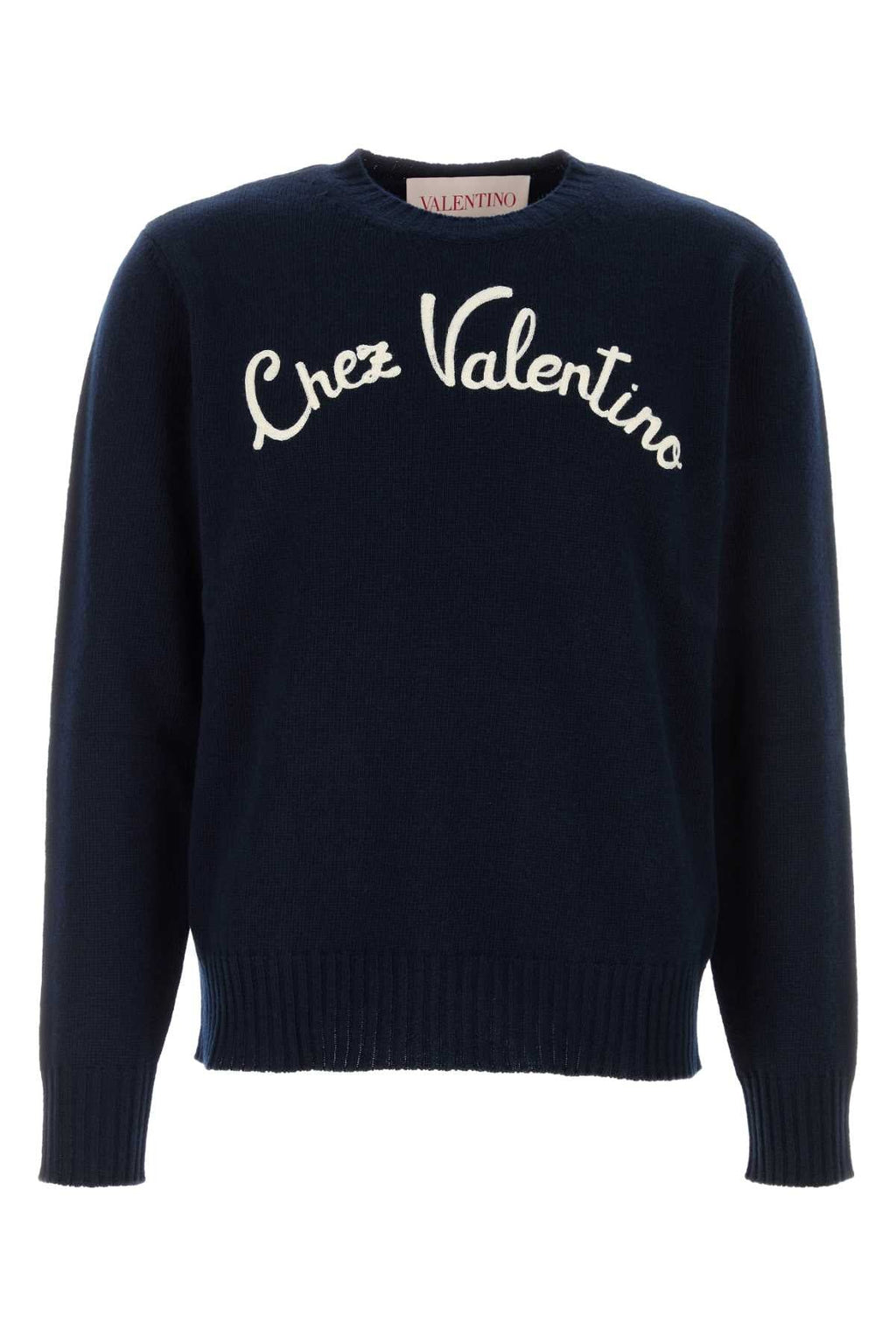Valentino Garavani Men's Navy Blue Wool Sweater