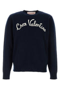 Valentino Garavani Men's Navy Blue Wool Sweater