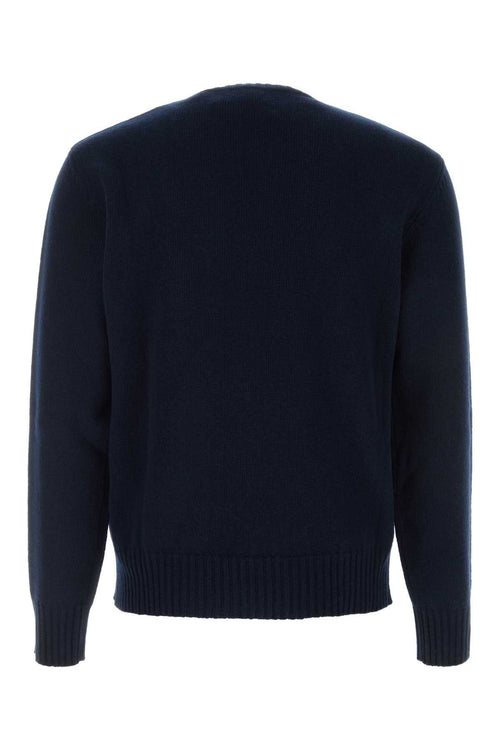 Valentino Garavani Men's Navy Blue Wool Sweater