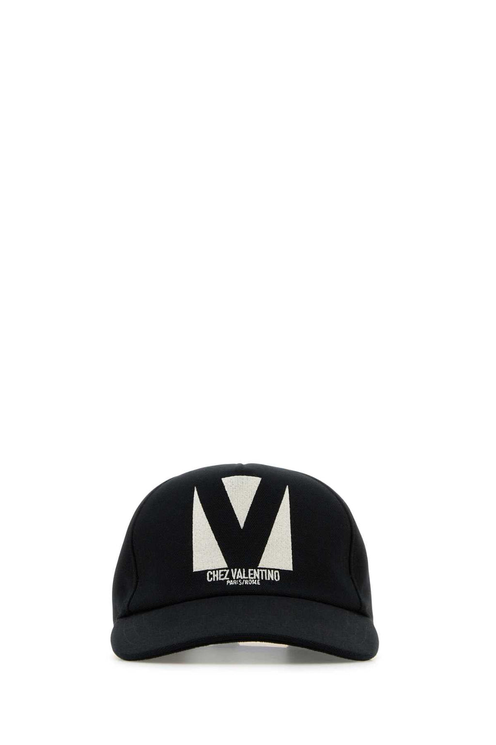 Valentino Garavani Men's Black Cotton Baseball Cap Hat