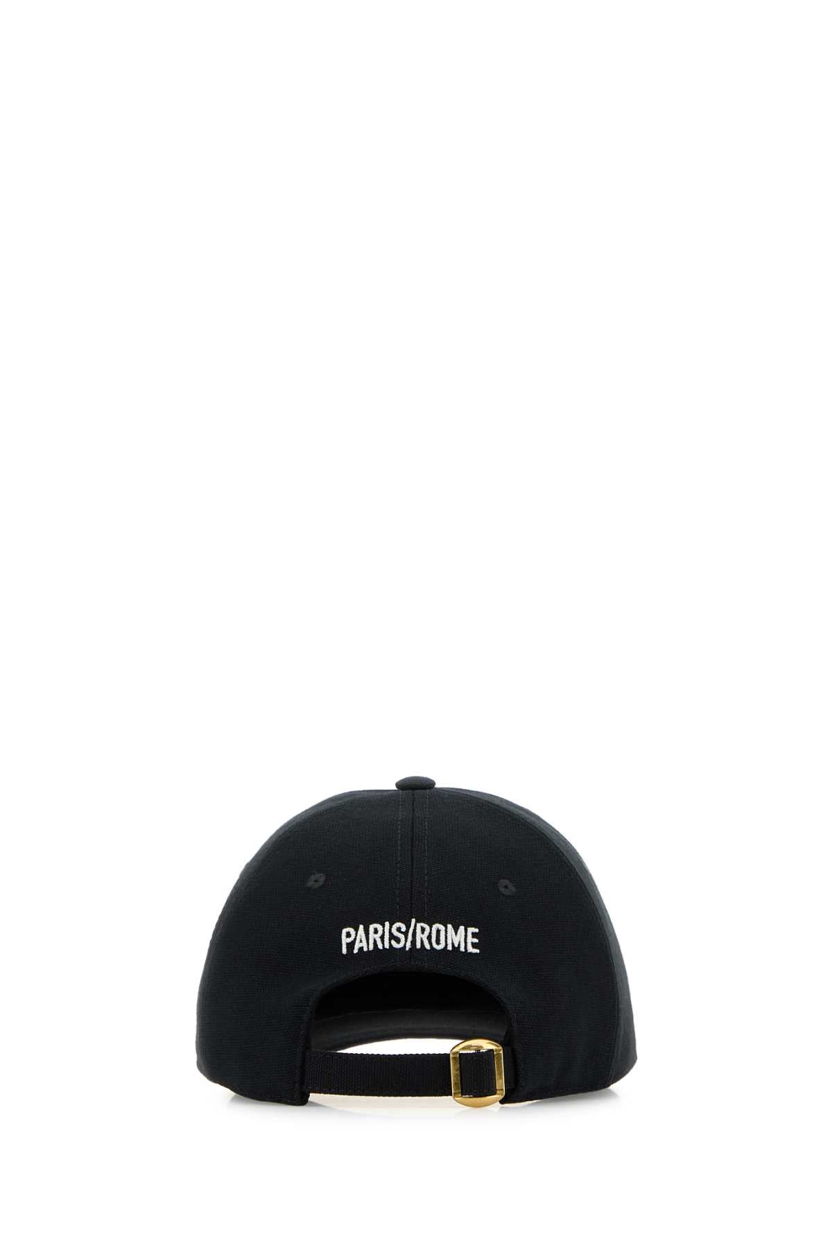 Valentino Garavani Men's Midnight Blue Cotton Baseball Cap hat dark navy