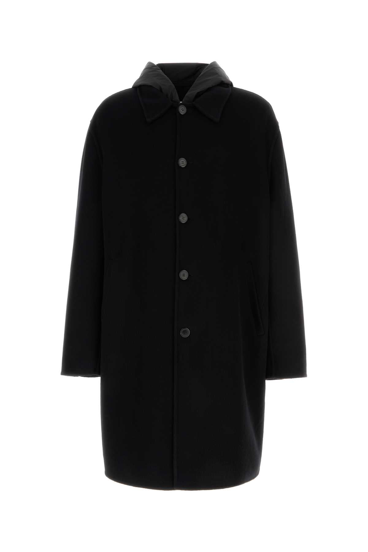 Prada Men’s Black Cashmere Coat overcoat