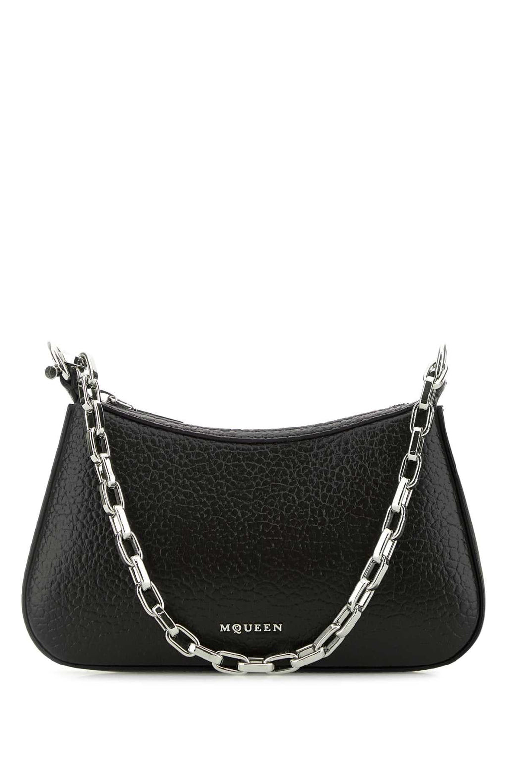 Alexander Mcqueen ladies Black Leather Mini T-Bar Handbag purse lambskin