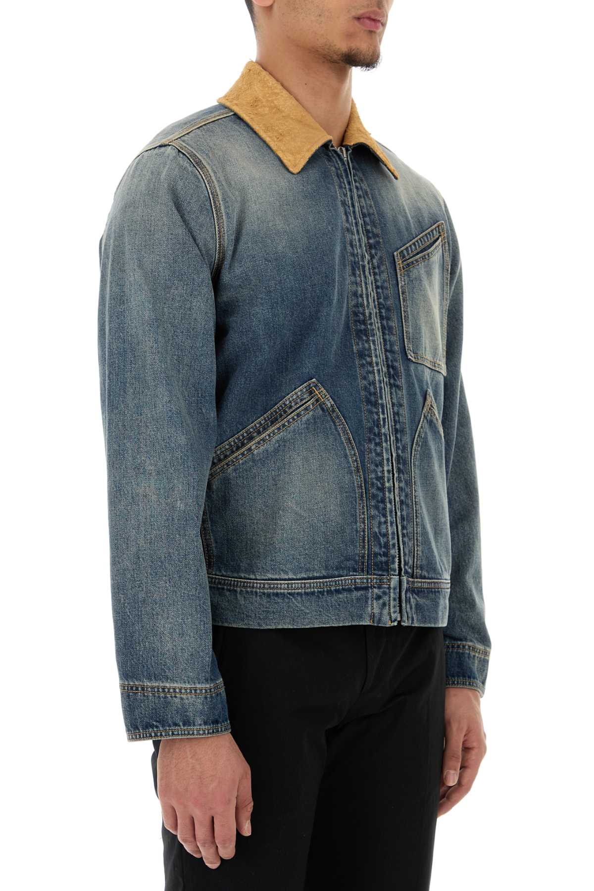 Alexander Mcqueen Men's Denim blue jean Jacket