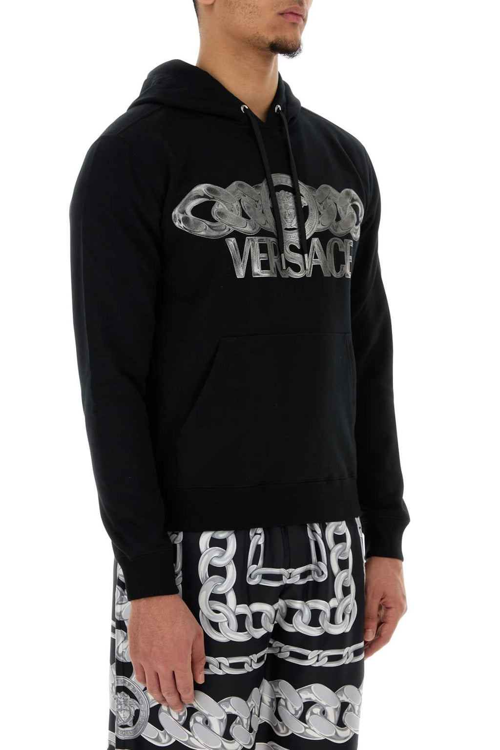 Versace Men’s Black Cotton Sweatshirt