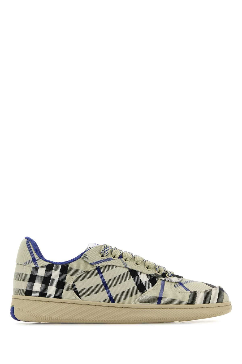 Burberry ladies Embroidered Canvas Terrace Sneakers shoes plaid