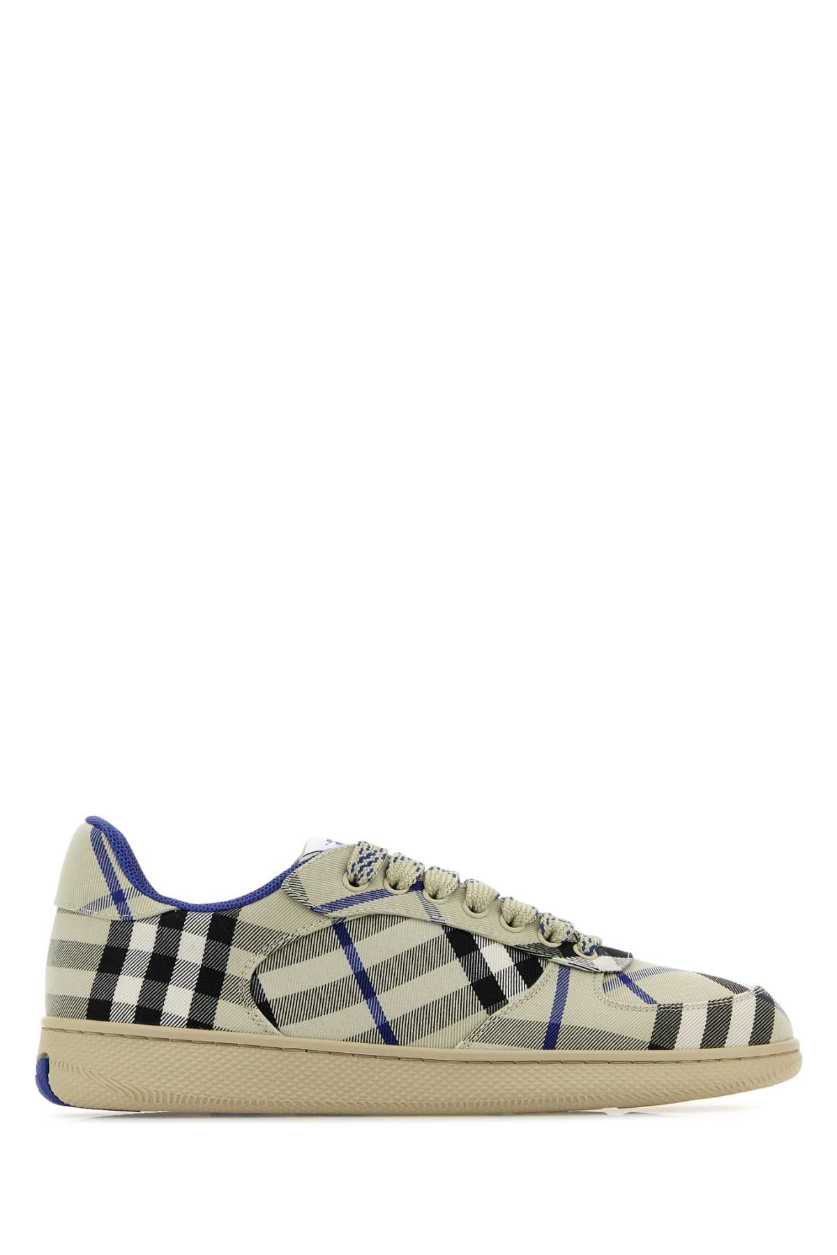 Burberry ladies Embroidered Canvas Terrace Sneakers shoes plaid