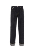Burberry Men's Melange Blue Denim Jeans Pants