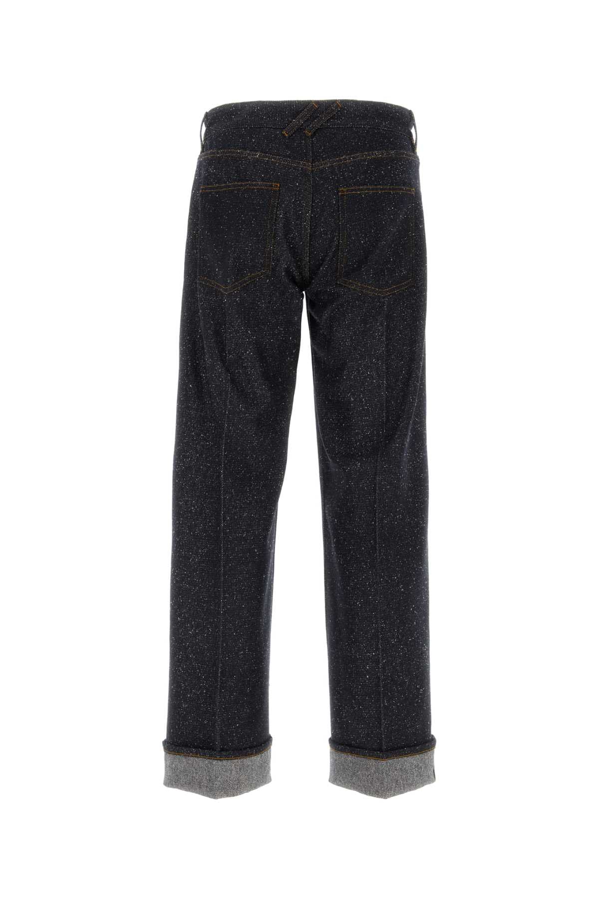 Burberry Men's Melange Blue Denim Jeans Pants