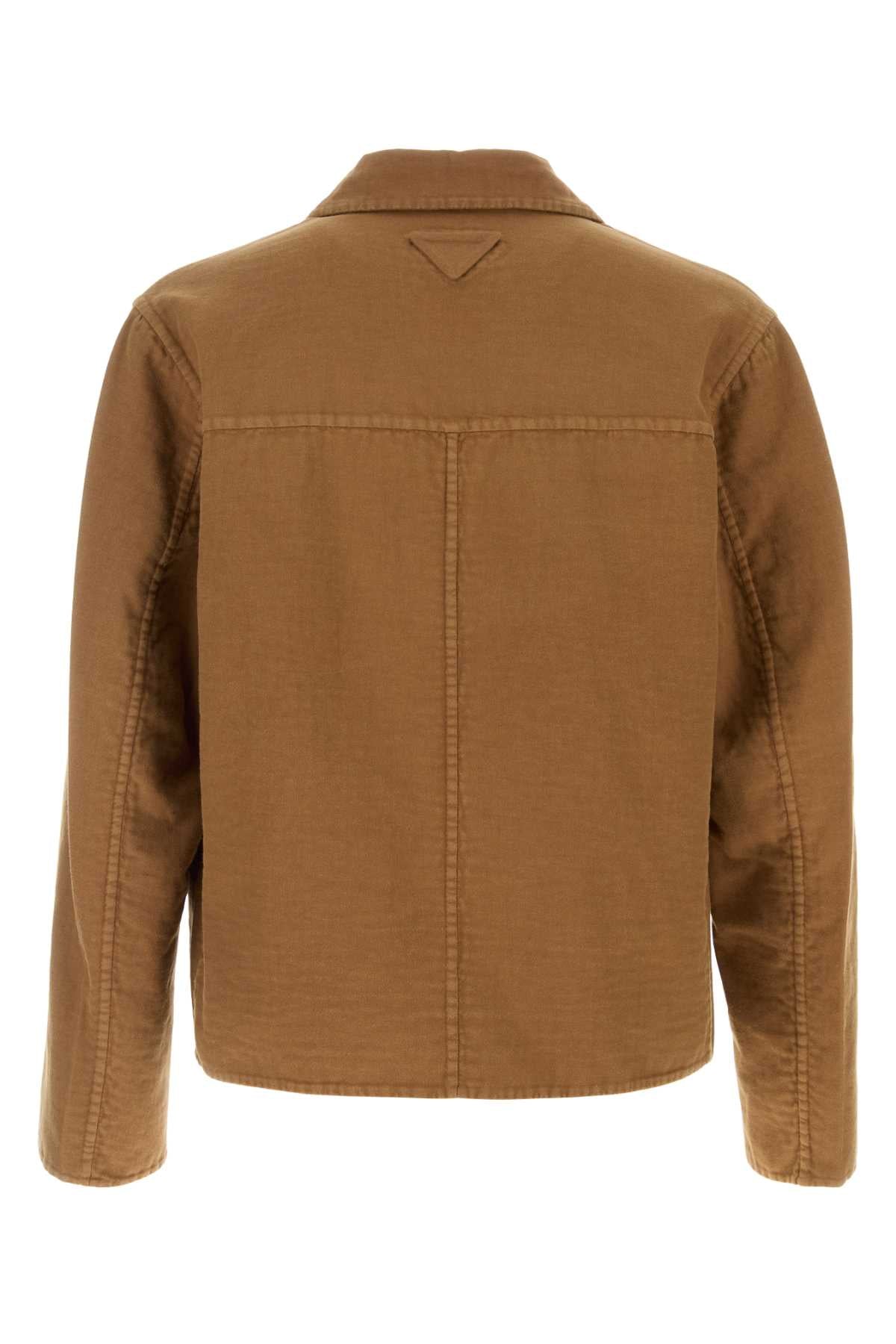 Prada Men's Biscuit Cotton Blazer jacket casual