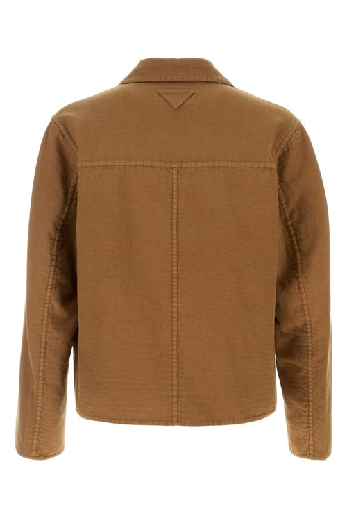 Prada Men's Biscuit Cotton Blazer jacket casual