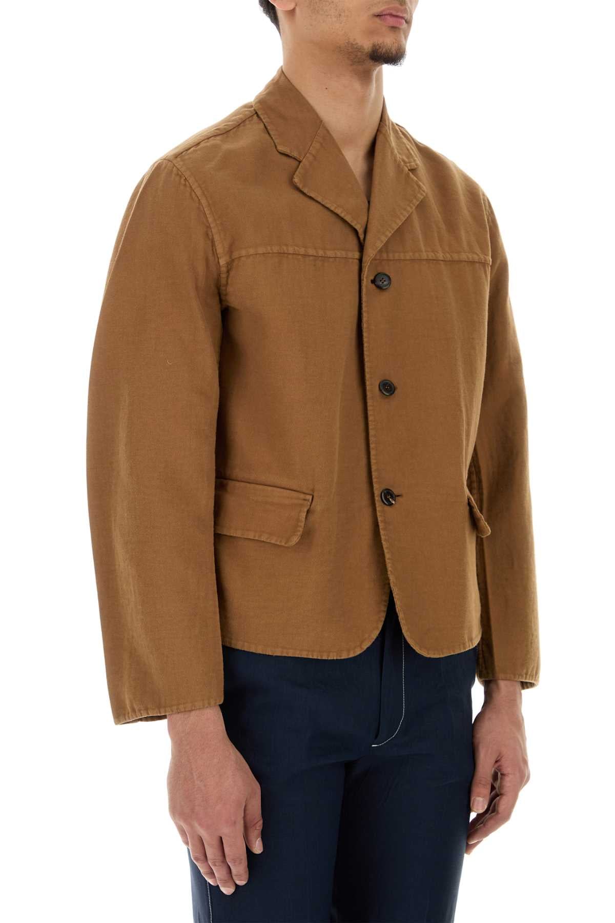 Prada Men's Biscuit Cotton Blazer jacket casual