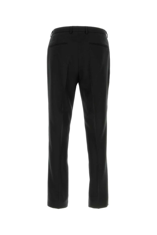 Gucci Men's Black Twill Pants trousers slacks flat front