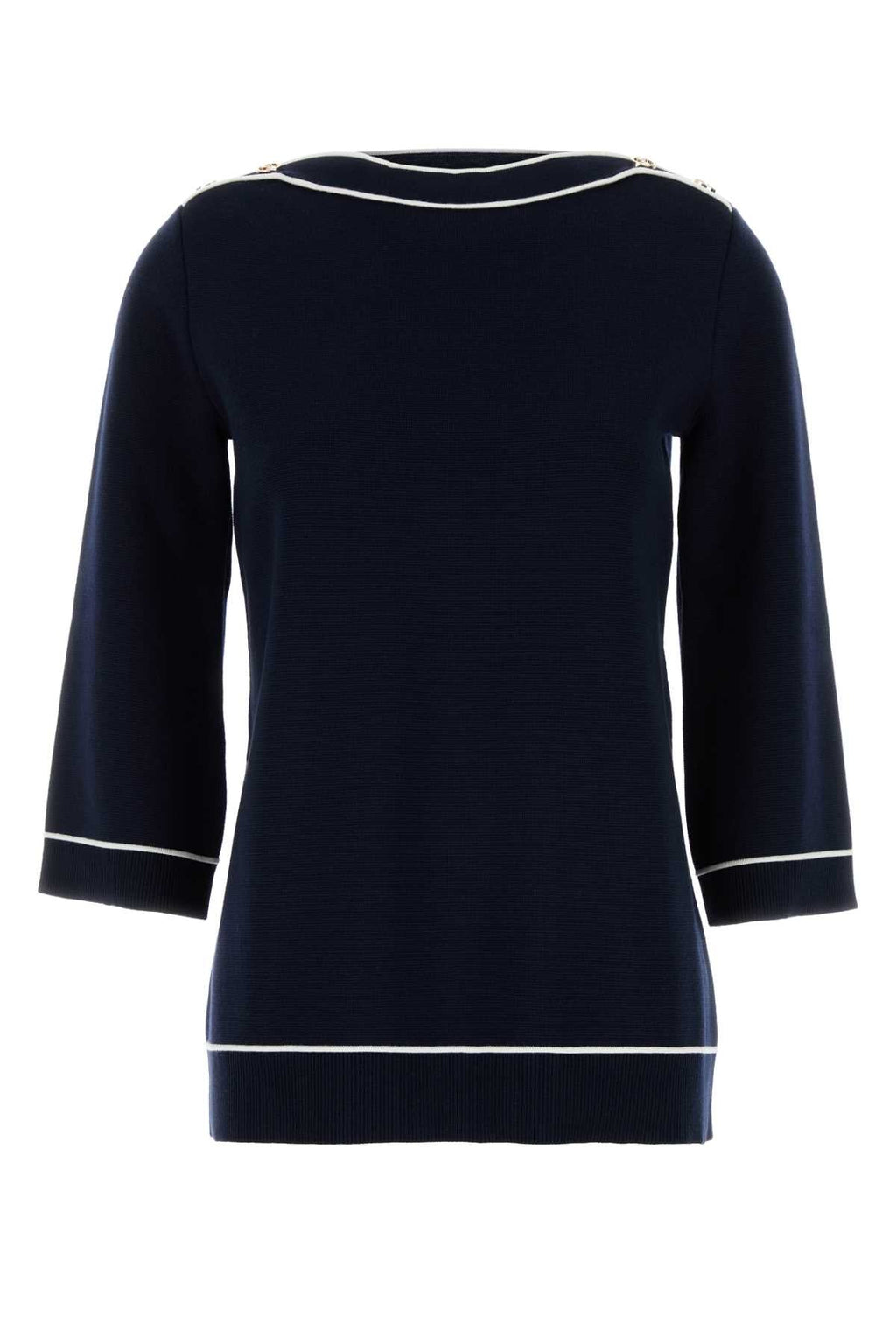 Gucci ladies Navy Blue Wool Oversize Sweater tunic