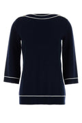Gucci ladies Navy Blue Wool Oversize Sweater tunic