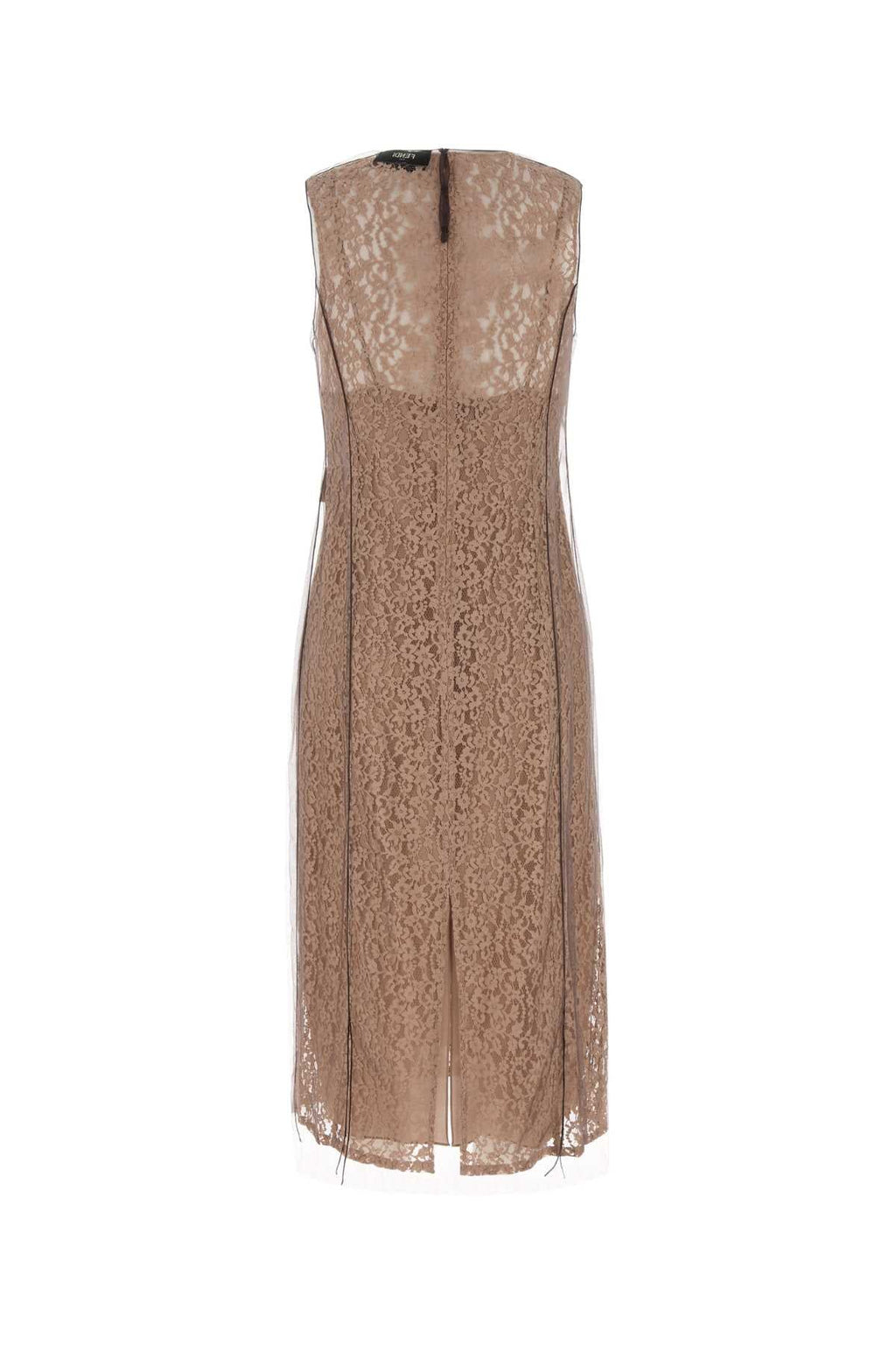 Fendi ladies Biscuit Lace Dress church dressy sleeveless