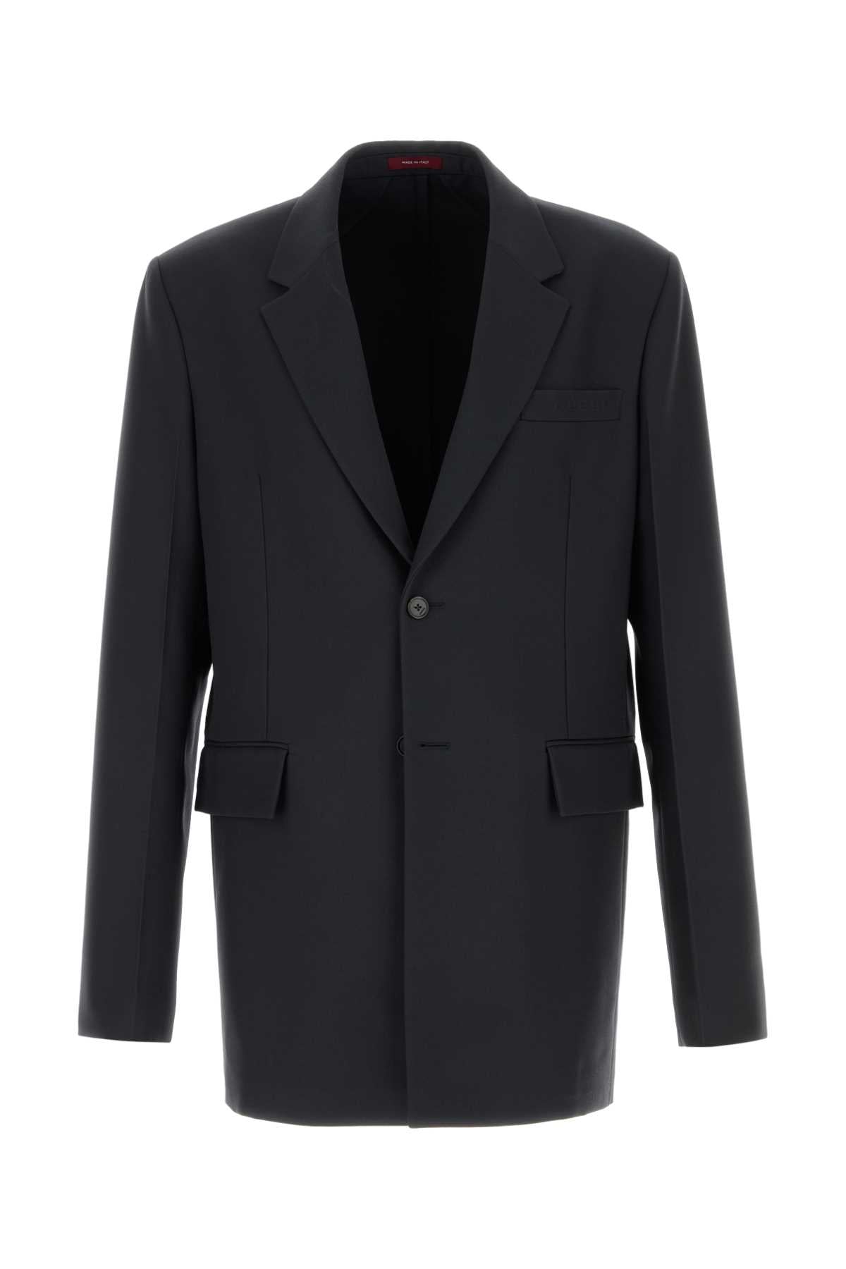 Gucci Men's Graphite Grey Twill Blazer Sport Coat Jacket