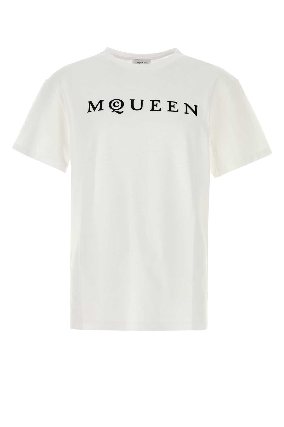 Alexander Mcqueen Men's White Cotton T-Shirt tee