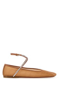 Amina Muaddi ladies Orange Mesh Ane Ballerinas shoes slippers