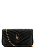 Saint Laurent Ladies YSL Black Leather Medium Loulou Shoulder Bag Purse handbag