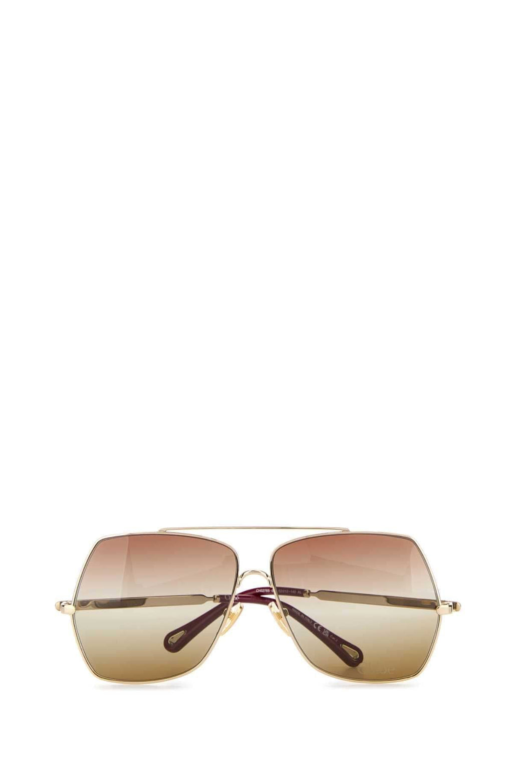 Chloe ladies Platinum Metal Sunglasses