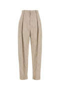 Bottega Veneta Ladies Melange Beige Viscosa Blend Pants Slacks slacks