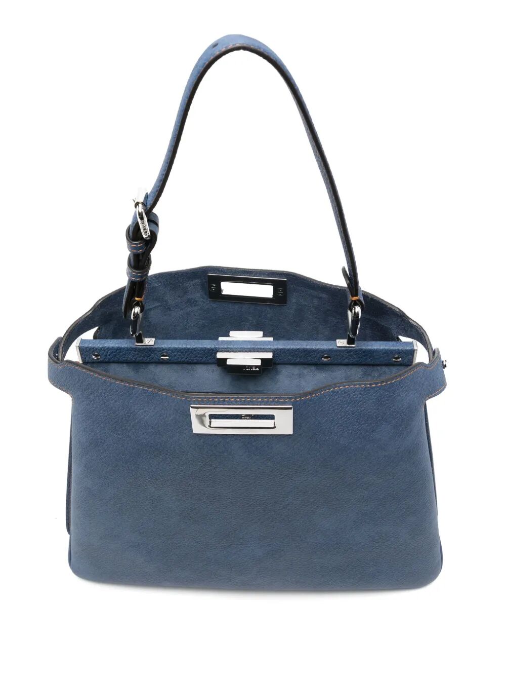 Fendi ladies Peekaboo Soft Medium Bag purse handbag blue
