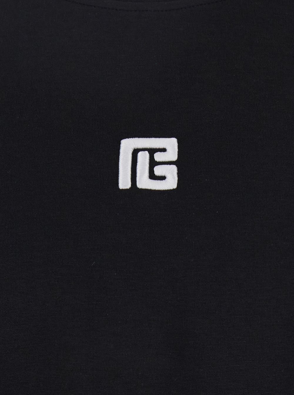 Balmain Men's Black Crewneck T-Shirt With Logo On The Front tee