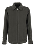 Rick Owens Men's 'Brad' Green Jacket With Classic Collar In Wool