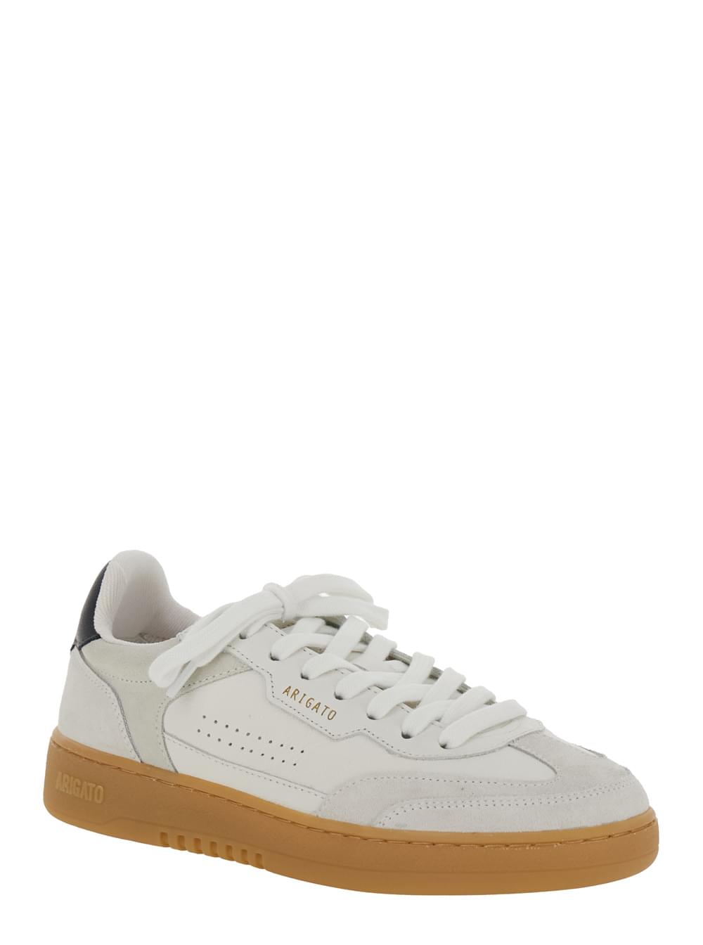 Axel Arigato ladies'Dice T-Toe' White Sneaker Low Top Logo Patch On Tongue Lettering Logo On Back In Leather