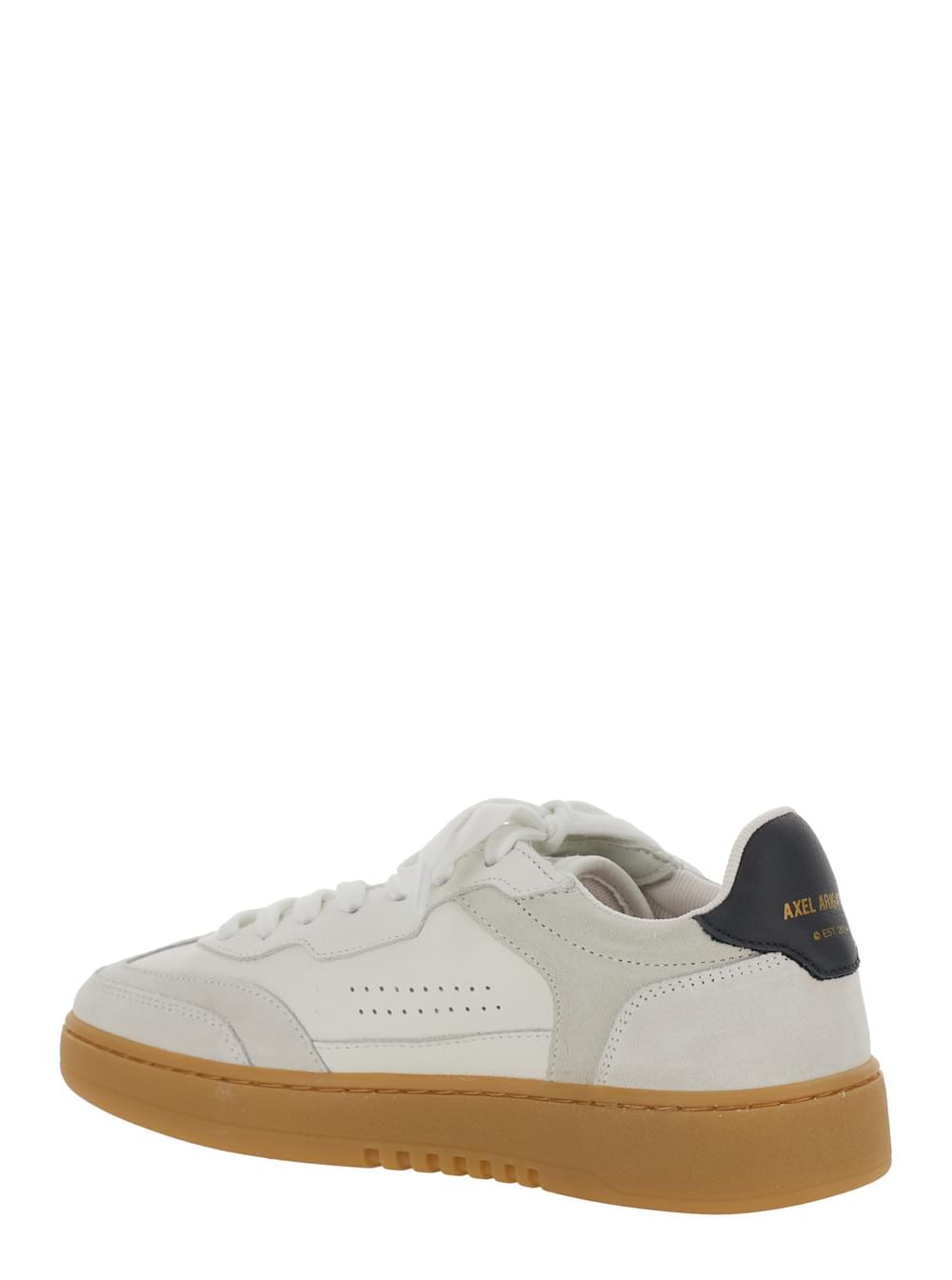 Axel Arigato ladies'Dice T-Toe' White Sneaker Low Top Logo Patch On Tongue Lettering Logo On Back In Leather