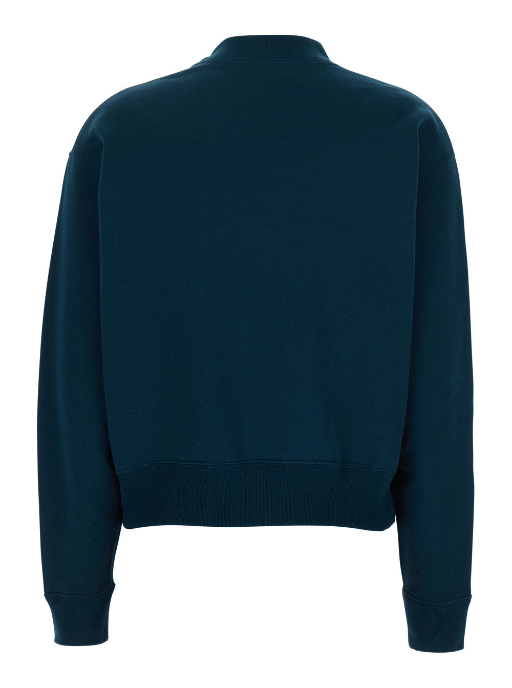 Chloé Paris ladies navy Crewneck Sweatshirt With Logo Lettering pullover