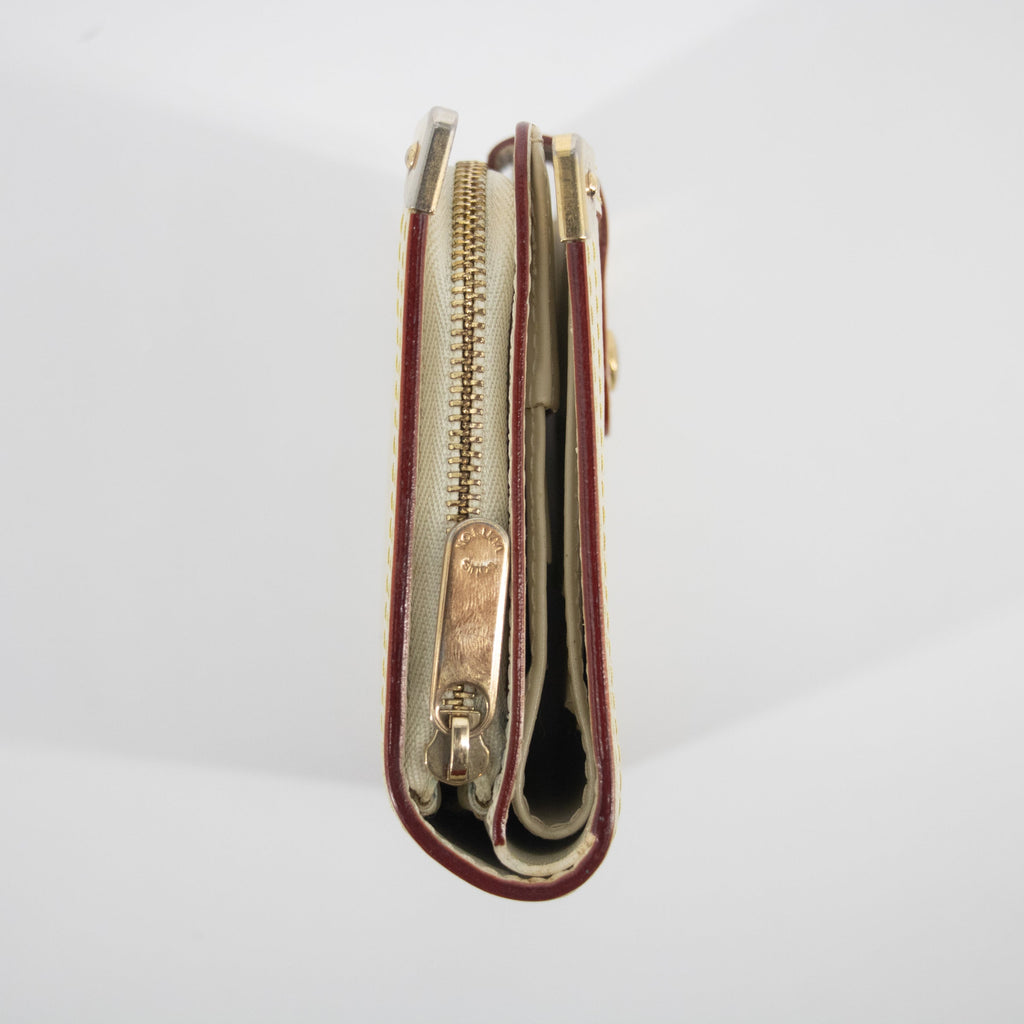 Louis Vuitton Ivory Suhali Compact Zippy Wallet  #2055