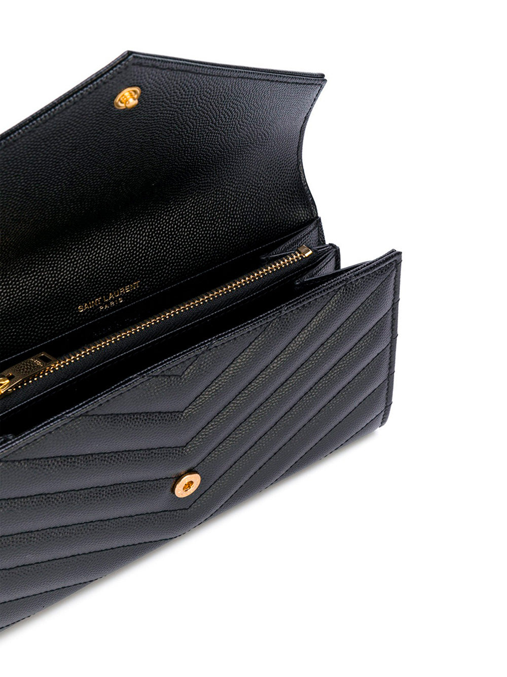 Saint Laurent ladies Cassandre Matelassé Large Flap Wallet YSL Grain De Poudre Leather