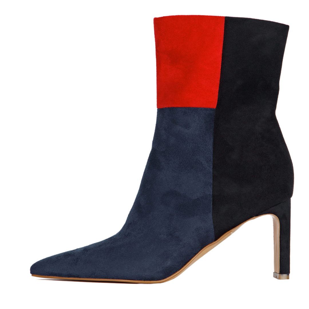 Simone Booties Red Black Blue stiletto boots large sizes