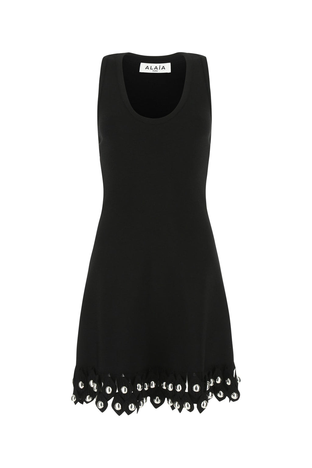 Alaia Paris ladies Abito sleeveless dress with embellished hem