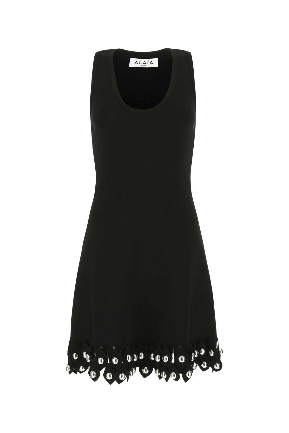 Alaia Paris ladies Abito sleeveless dress with embellished hem
