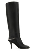 Stella Mccartney ladies Scarpe Con Tacco tall boots black w/chain