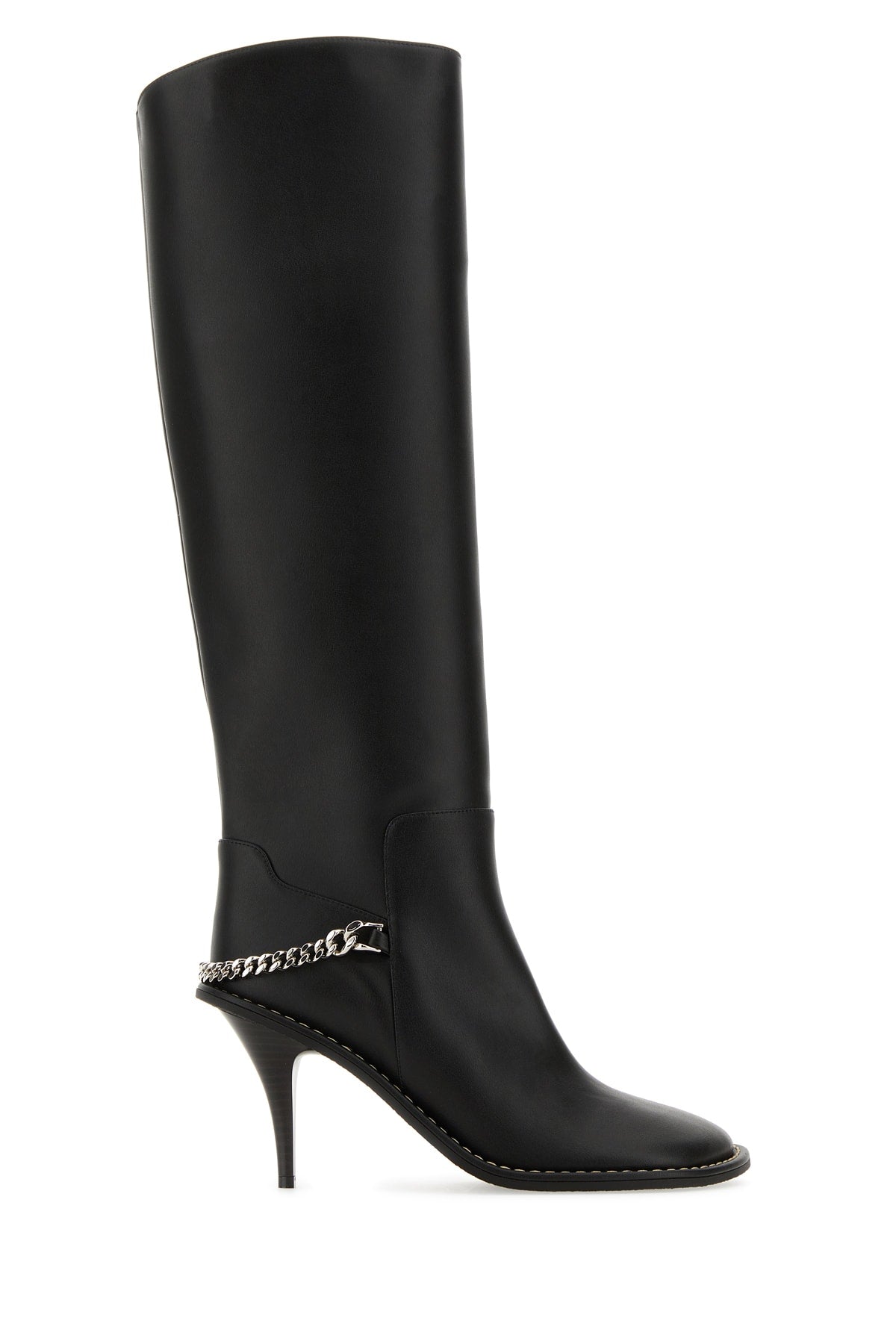Stella Mccartney ladies Scarpe Con Tacco tall boots black w/chain