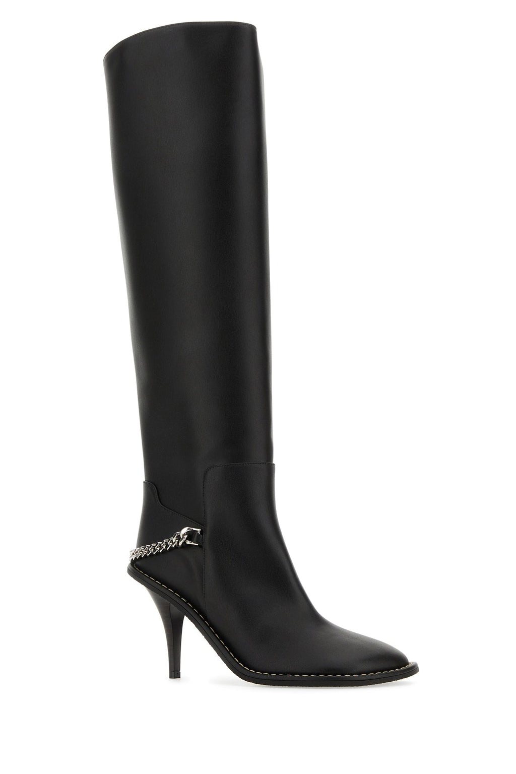 Stella Mccartney ladies Scarpe Con Tacco tall boots black w/chain