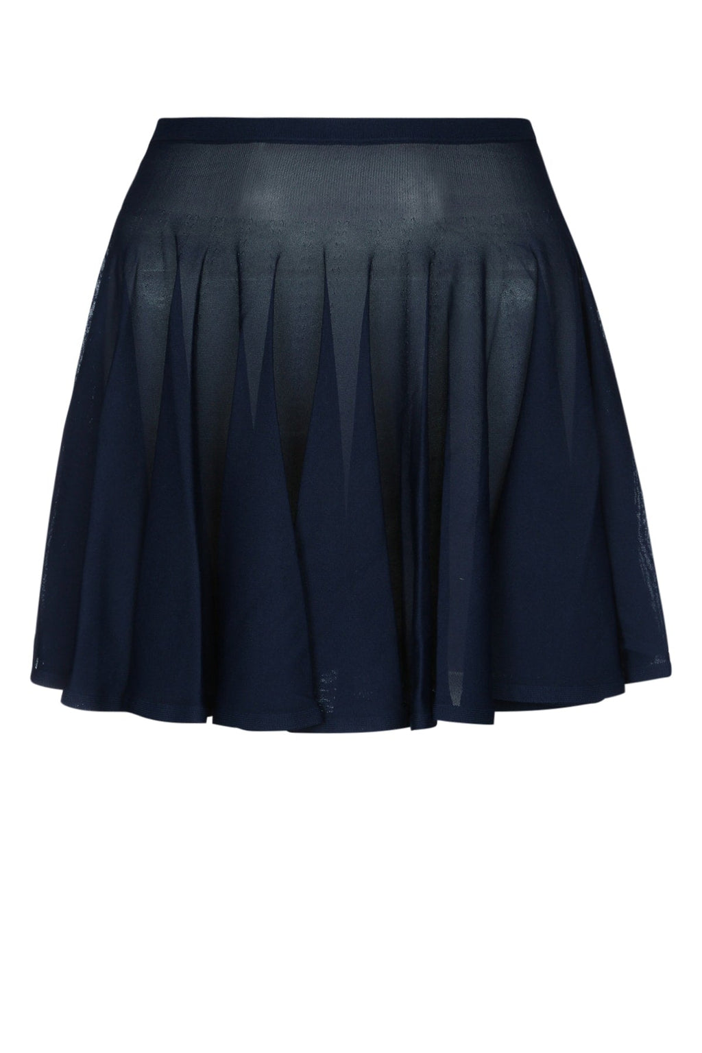 Alaia ladies Skater Skirt navy mini short pleated