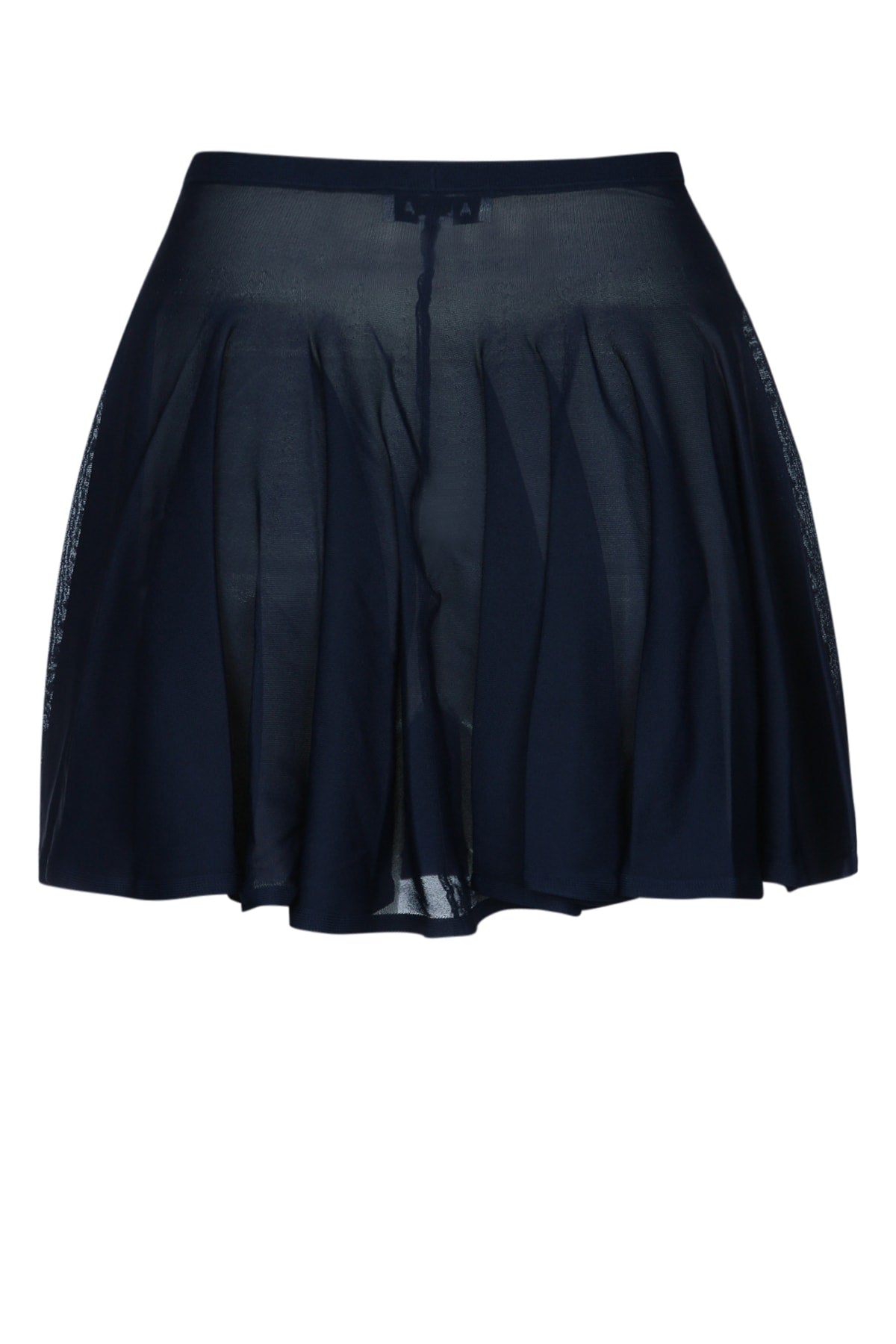 Alaia ladies Skater Skirt navy mini short pleated