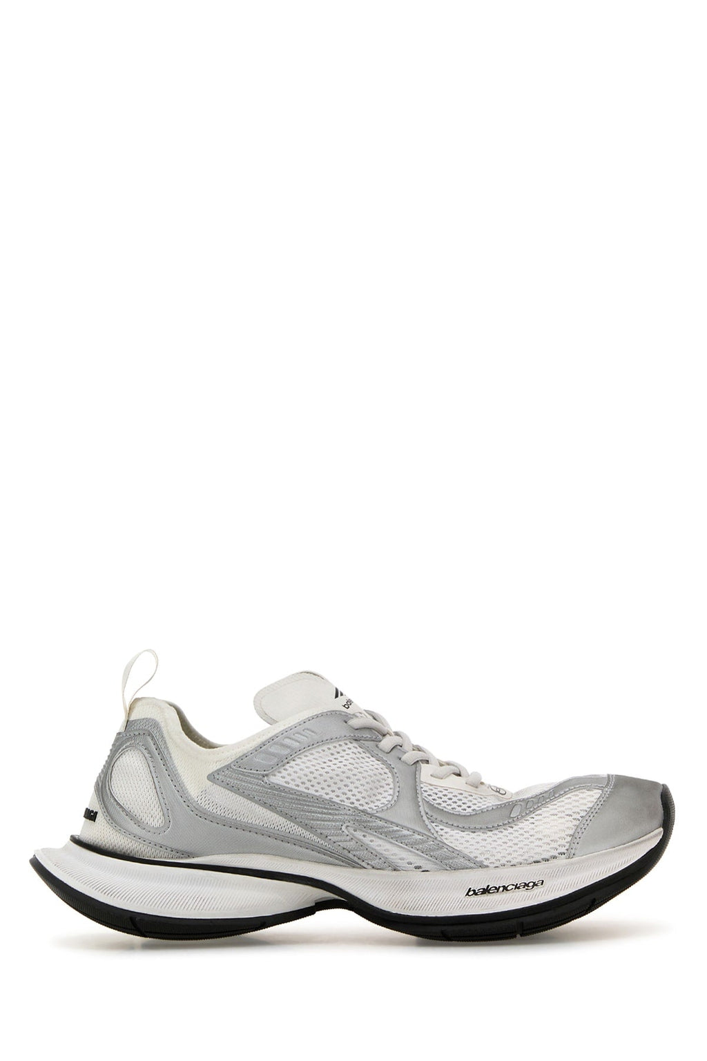 Balenciaga Men's White Mesh And Rubber Circuit Sneakers tennis shoes running