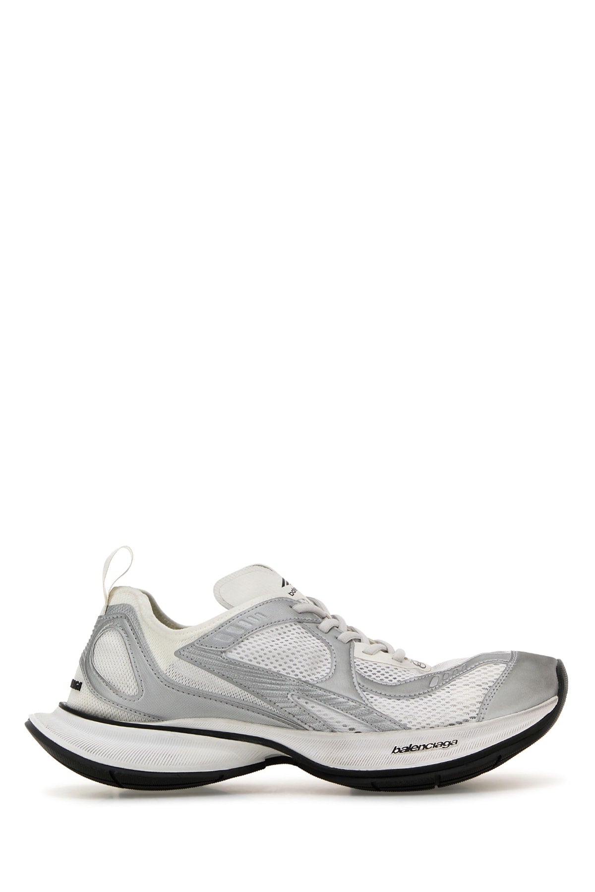 Balenciaga Men's White Mesh And Rubber Circuit Sneakers tennis shoes running