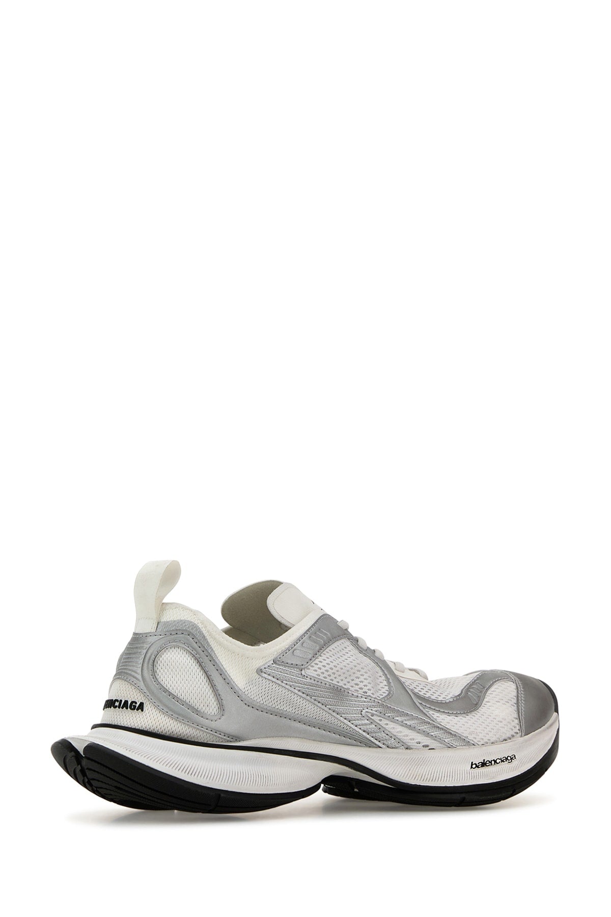 Balenciaga Men's White Mesh And Rubber Circuit Sneakers tennis shoes running