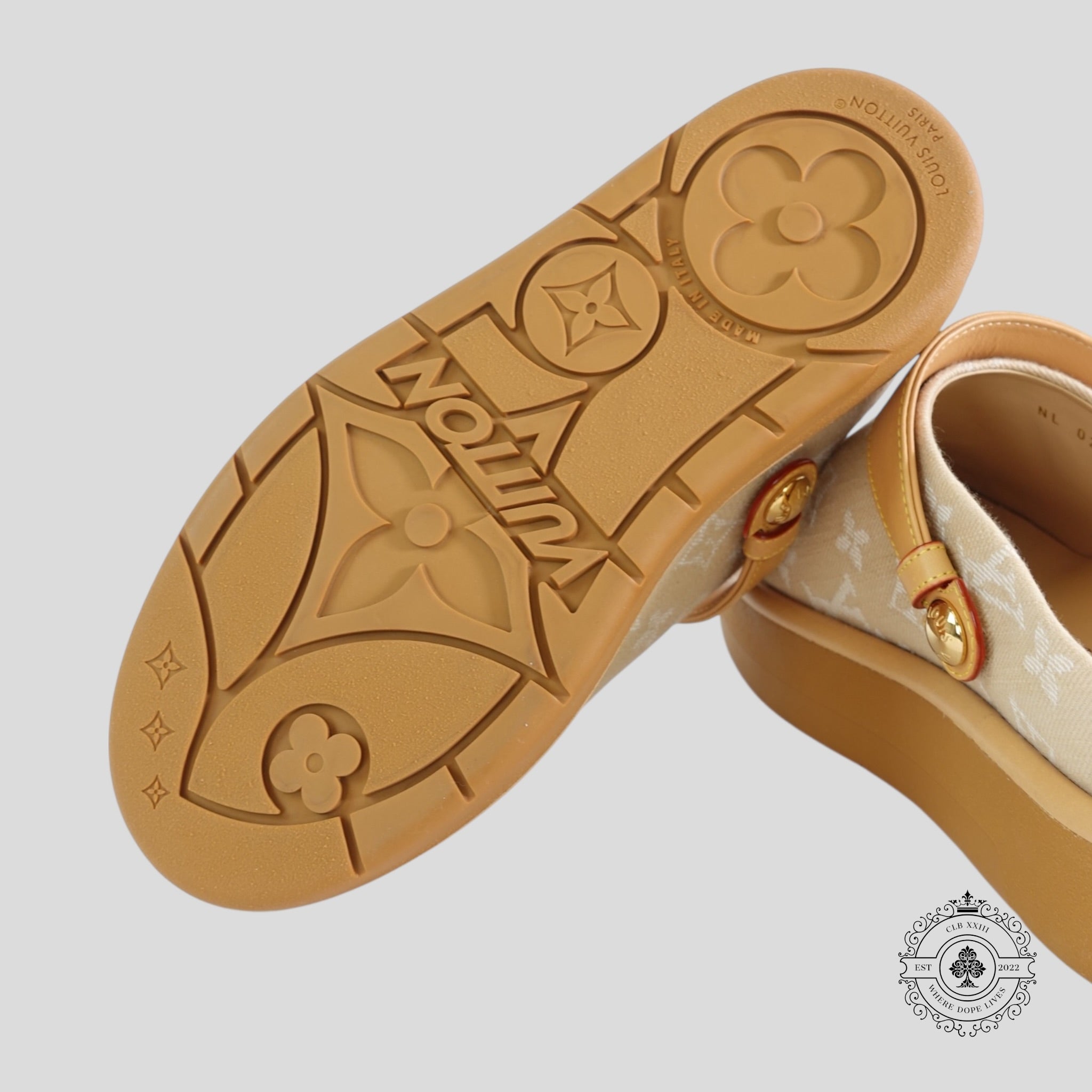 Louis Vuitton Aspen Platform Clogs ladies shoes 37 6.5