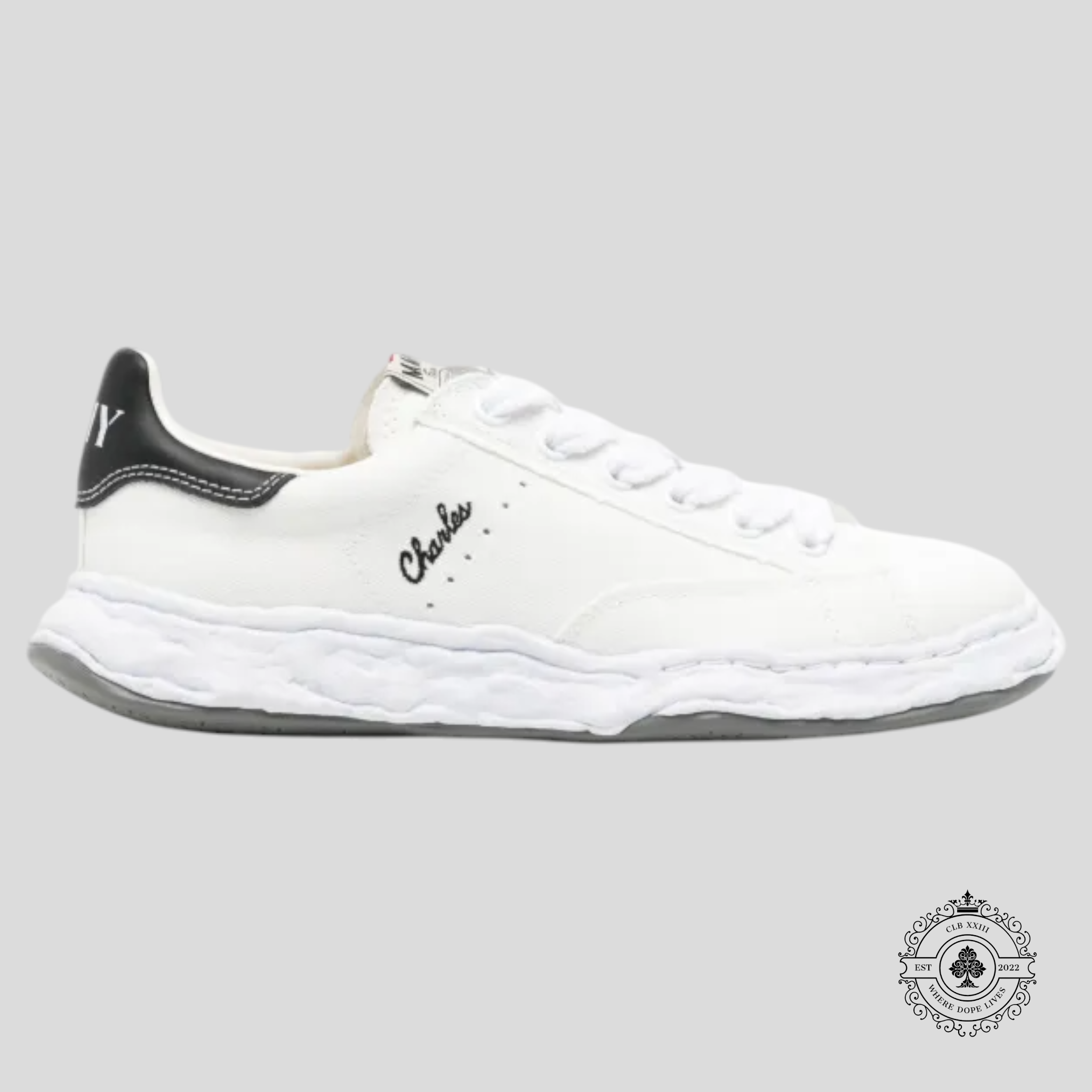 Maison Mihara Yasuhiro Charles Lace-Up Canvas Sneakers White Shoes Men's