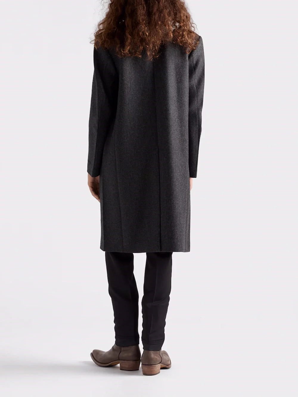 Prada Men's Wool Overcoat Trench Gray knee length